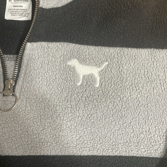 Pink by Victorias Secret 1/4 zip Sherpa pullover - Picture 2 of 8